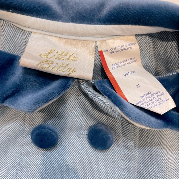 NWOT Little Bitty Girls’ Peacoat with Hat Size 3T - Picture 5 of 5